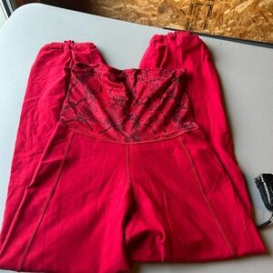 lululemon athletica Red Snake Pattern Leggings